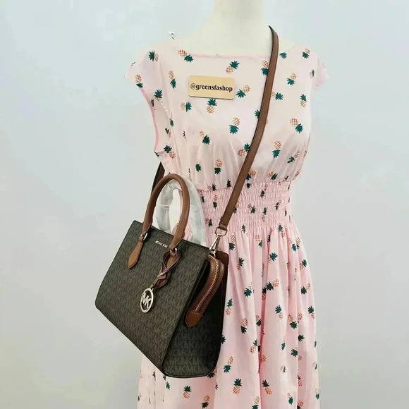 Michael kors purse & wallet Sheila Medium Satchel Brown - Picture 10 of 11